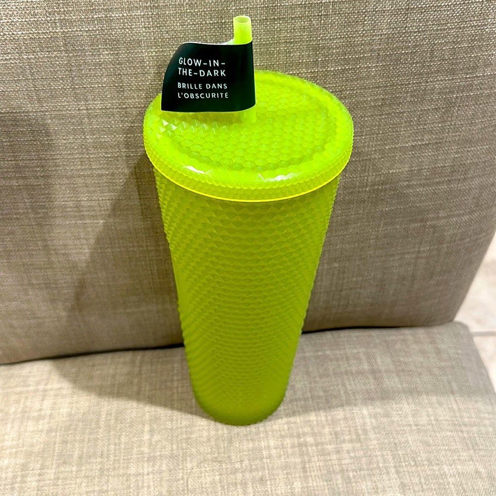 Starbucks Neon Green Glow-in-the-Dark Tumbler